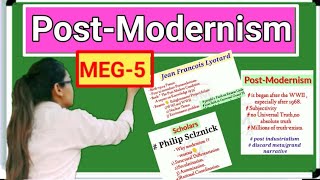 ✔️Modernism and PostModernism Explanation in hindiMEG5 [upl. by Morry]