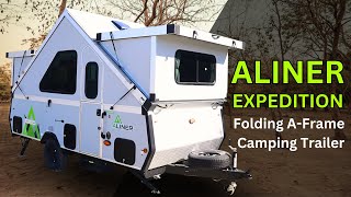 Aliner Expedition Folding AFrame Camper  2025 [upl. by Nanreit604]