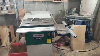 Holzstar TKS 254 E shorts tablesaw [upl. by Idonna529]