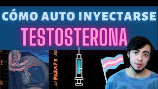 Cómo Aplicar INYECCIÓN INTRAMUSCULAR de Testosterona en el MÚSLO 🦵💉 Female to happy [upl. by Ydnamron526]