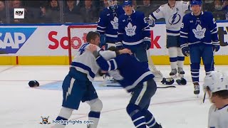 Tanner Jeannot vs Luke Schenn Apr 20 2023 [upl. by Llenil94]