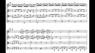 Giovanni Battista Sammartini  Symphony in F Major No 32 First Movement Presto w Score [upl. by Alaaj]