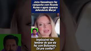 Joice Hasselmann critica Ricardo Nunes [upl. by Nilyad]