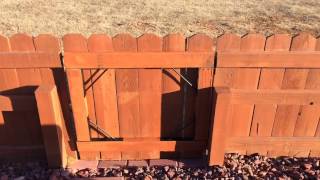 Fix a Sagging Wooden Gate [upl. by Anayek]