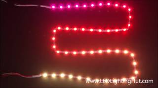 LEDLightingHut Bendable Zigzag SK6812 RGB Digital LED Strip [upl. by Brandie]