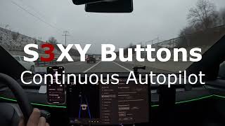 TESLA S3XY Buttons  Continuous Autopilot tolle Funktion  fast wie Enhanced [upl. by Eittah806]