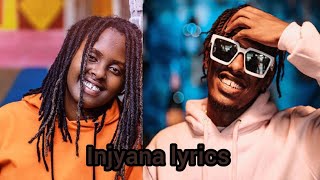 Ariel wayz  Injyana ft Juno Kizigenza Official lyrics video [upl. by Nabla]