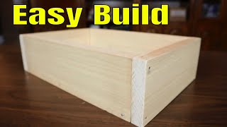 How To Make A Wooden Box For Beginners  The Simple Way [upl. by Erehpotsirhc]