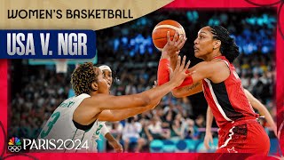 US women BREEZE into basketball semis with easy win over Nigeria  Paris Olympics  NBC Sports [upl. by Cletus494]