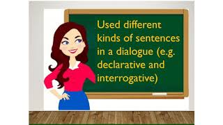 Using Declarative and Interrogative Sentences in A Dialogue [upl. by Airdnekal]