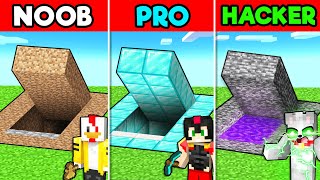 MINECRAFT BUNKER NOOB vs PRO vs HACKER 😱😂 RIUS vs INVICTOR vs ACENIX [upl. by Sink332]