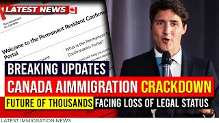 Canada 2024 Immigration Crackdown  Future of Thousands Facing Loss of Legal Status [upl. by Tiffani]