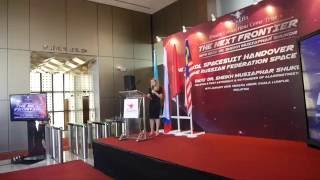 Emcee Queen Aladdinstreetcom SOKOL Spacesuit Handover Ceremony [upl. by Iztim536]