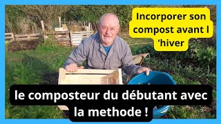 Incorporer son compost avant l hiver  mon composteur du débutant [upl. by Caro432]