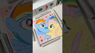 Painting Pony Couple with Acrylic Markers [upl. by Hillman]