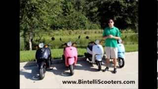 Bintelli Scooters  49cc Breeze Motor Scooter Review Dealers nationwide [upl. by Rehtnug932]