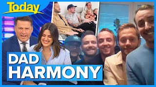 ‘All went really fast’ Harmonising dads become viral Tiktok superstars  Today Show Australia [upl. by Sarchet]