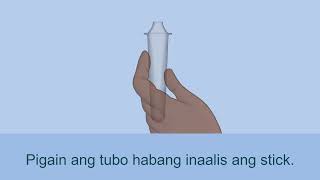 How to do a nasal rapid antigen test – Tagalog [upl. by Jasmin]