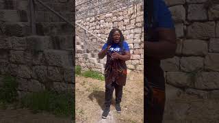 Piesie Esther visits Golgotha Calvary  Israel tour [upl. by Mundford687]