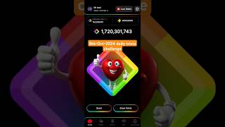 8thOct2024 daily trivia challenge blove dapp daily reward blovedapp dailycombo blove shorts [upl. by Montano]