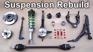 How to Install a COMPLETELY New Front Suspension in your Car or Truck [upl. by Radack359]