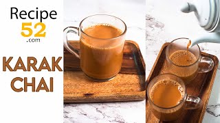 Karak Chai  Milk Tea Recipe  Viral Roasted Tea [upl. by Faro]