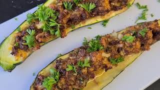 Gevulde courgette uit de Airfryer [upl. by Nibur]