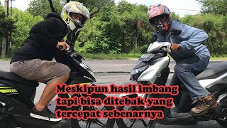 Drag Challenge Gear 125 vs Beat Hasil Memuaskan Banget [upl. by Oetomit157]