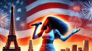 USA National Anthem Paris 2024  by HER for next Olympics LA28  Closing Ceremony [upl. by Siddra]