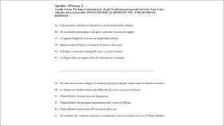 CILS B1 Cittadinanza  Ascolto con le soluzioni [upl. by Zedekiah]