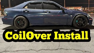 Lexus IS300 Coilovers Install Tein Flex Z [upl. by Lucienne]