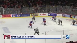 Grand Rapids Griffins roll over Rampage [upl. by Gilbertson363]