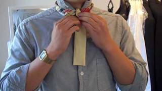 how to tie a reversible bowtie [upl. by Enalahs]