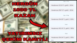 GÜNDE 1000 TL KAZANDIRAN SİTE  YATIRIMSIZ  İNTERNETTEN PARA KAZANMA 2024 [upl. by Keyser]