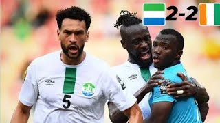 Ivory coast 22 Sierra Leone All goals amp Highlights Afcon 2022 [upl. by Gereron477]