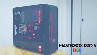 Cooler Master MasterBox Pro 5 RGB Review  Features Design and Innovations [upl. by Elohcin]