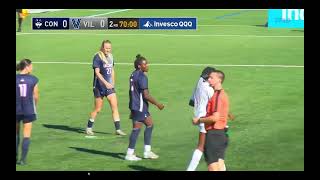 Villanova vs UConn W 102024  Handball Decision  70th Minute [upl. by Dyke]