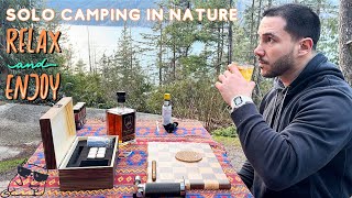 Squamish Kanadada rahatlatıcı solo kamp videosu  ASMR [upl. by Gnes]