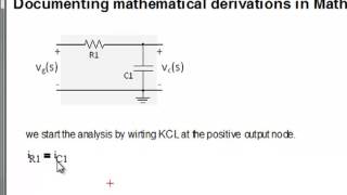 Inserting equation documentation into MathCad [upl. by Engleman]