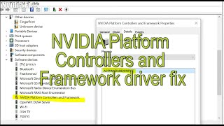 How to Fix Nvidia Platform Controllers and Framework Driver Issues in Device Manager  Windows [upl. by Assil859]