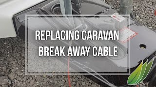 Replacing the caravan break away cable [upl. by Odnanreh]