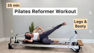 Pilates Reformer Workout  35 min  Lower Body [upl. by Ahsemit]