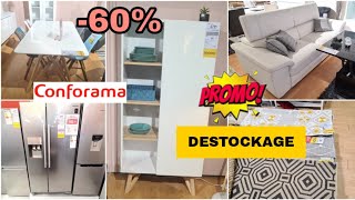 CONFORAMA💥DESTOCKAGE JUSQUÀ80 MOBILIER CONFORAMAFRANCE DESTOCKAGE PROMOTION ELECTROMENAGER [upl. by Nesilla]