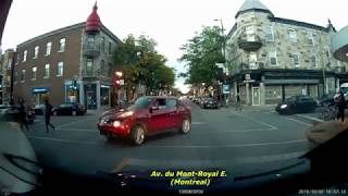 Driving through Le PlateauMontRoyal in Montreal  TPOV 064 [upl. by Yaya]