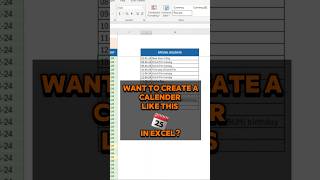 Create a Dynamic Excel Calendar with Conditional Formatting  Excel Tips amp Tricks excel [upl. by Aihsemaj909]