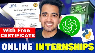 IBM Online Internships June 2024 ➤ Summer Internship for College Students Get Free Certificate [upl. by Kara]