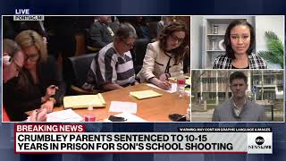 Parents of Michigan school shooter sentenced to 10 to 15 years [upl. by Barthel344]