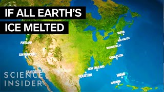 How Earth Would Look If All The Ice Melted  Science Insider [upl. by Annocahs671]