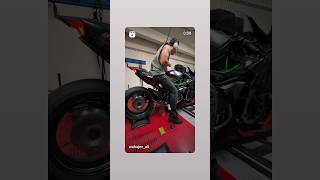 top speed ninja h2 automobile zx10r biker rider ninja [upl. by Cummine]