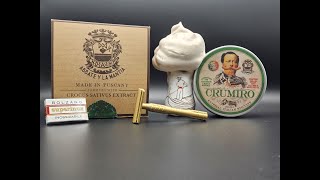 Abbate y La Mantia quotCrumiroquot Shave Soap  Aylsworth Kopparkant Razor [upl. by Terrel165]